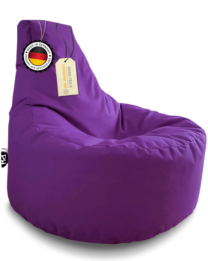 PATCH HOME Gamer Sessel mit Reissverschluss Lounge Kissen Sitzsack Sitzkissen Bean Bag In & Outdoor