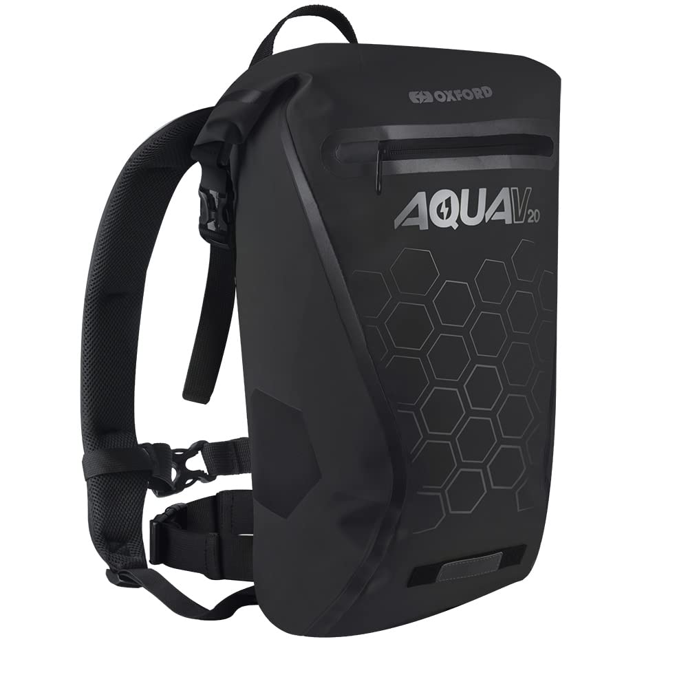 Oxford Unisex Aqua V 20 Wasserdichter Rucksack Einheitsgrösse Schwarz, Einheitsgrösse Schwarz