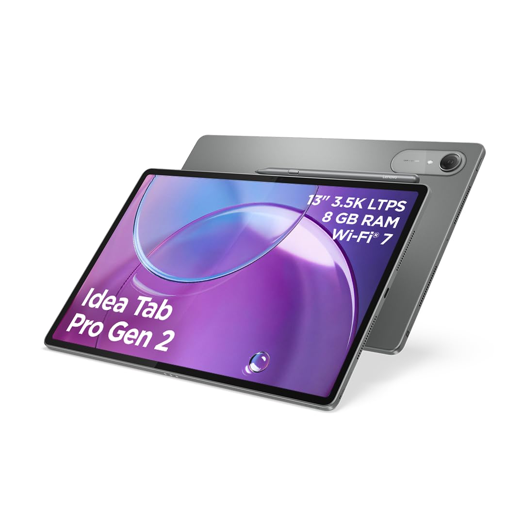 Lenovo Idea Tab Pro Gen 2 Tablet | 13" 3.5K LCD Touch Display | Snapdragon 8s Gen 4 | 8GB RAM | 128G