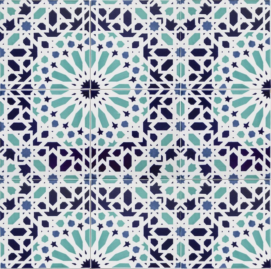 Cerames Orientalische Marokkanische Keramikfliesen Fez - dekorative Mosaikfliesen für das Badezimmer