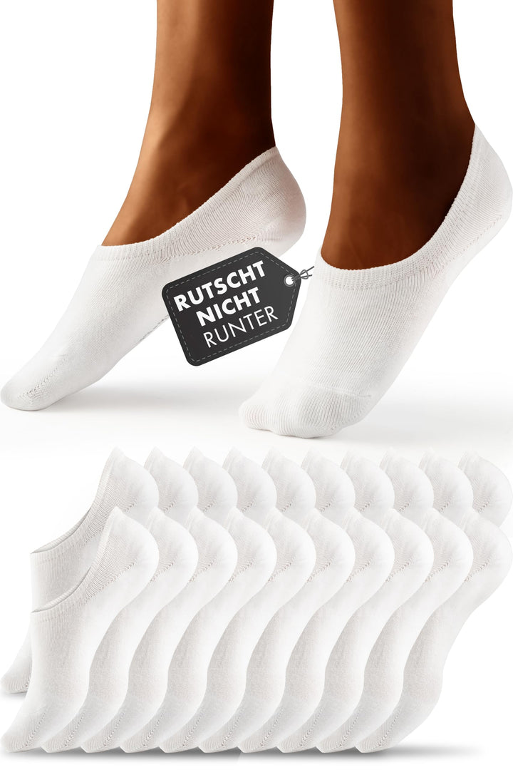HELDENWERK 10 Paar Füsslinge für Damen & Herren - Unsichtbare Sneaker-Socken atmungsaktiv & bequem -