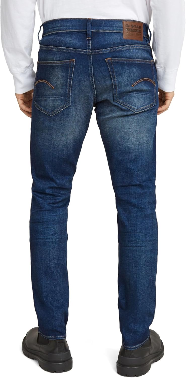 G-STAR RAW Herren 3301 Slim Jeans 26W / 30L Blau (Worker Blue Faded 51001-a088-a888), 26W / 30L Blau
