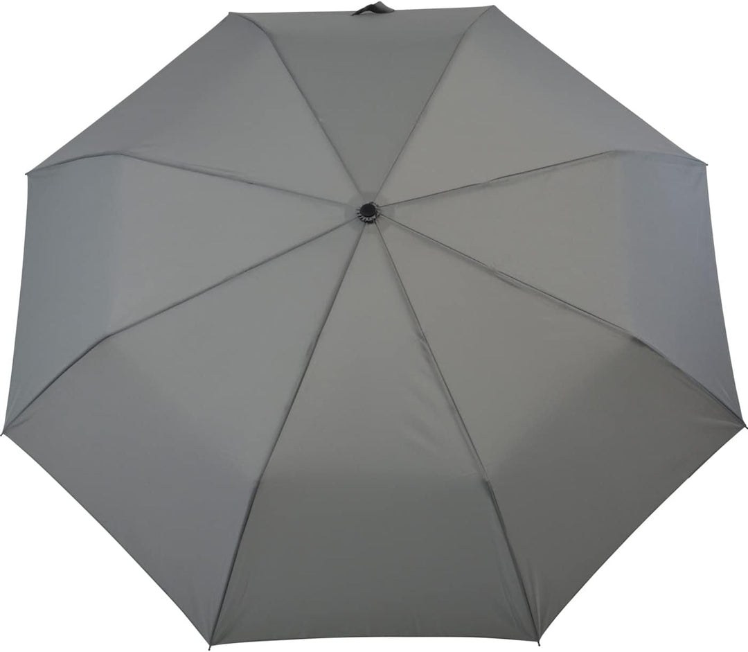 iX-brella Trekking XL Taschenschirm 115 cm gross mit Umhängetasche grey, grey