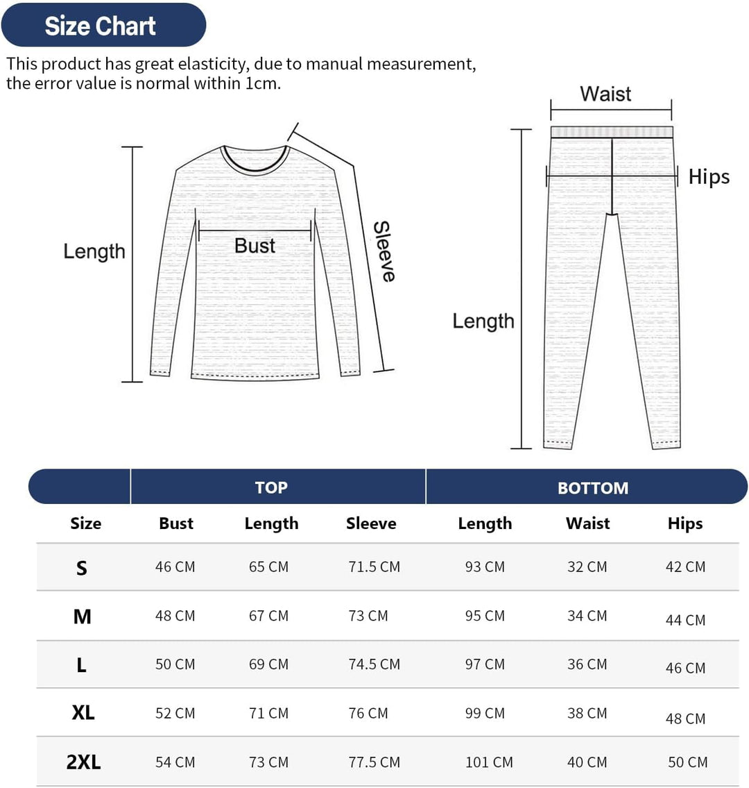 Thermounterwäsche Herren, Skiunterwäsche Winter Thermowäsche Set Funktionsunterwäsche Warm Weich Fun