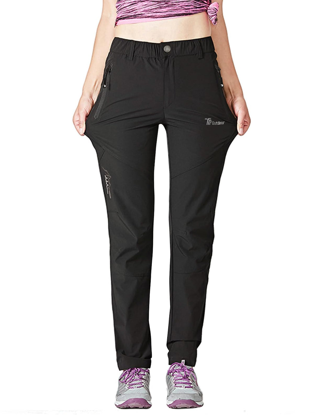Damen Outdoor Wanderhose Quick Dry Campinghose Ultraleichter Verschleissfester UV-Schutz Atmungsakti