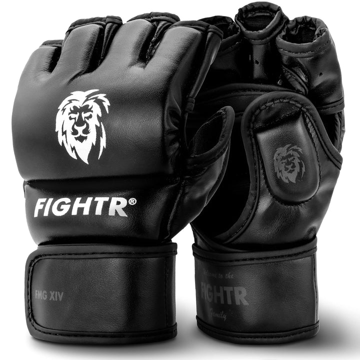 FIGHTR® Profi MMA Handschuhe für Grappling Sparring Training, Kickboxen Kampfsport Muay Thai Boxsack