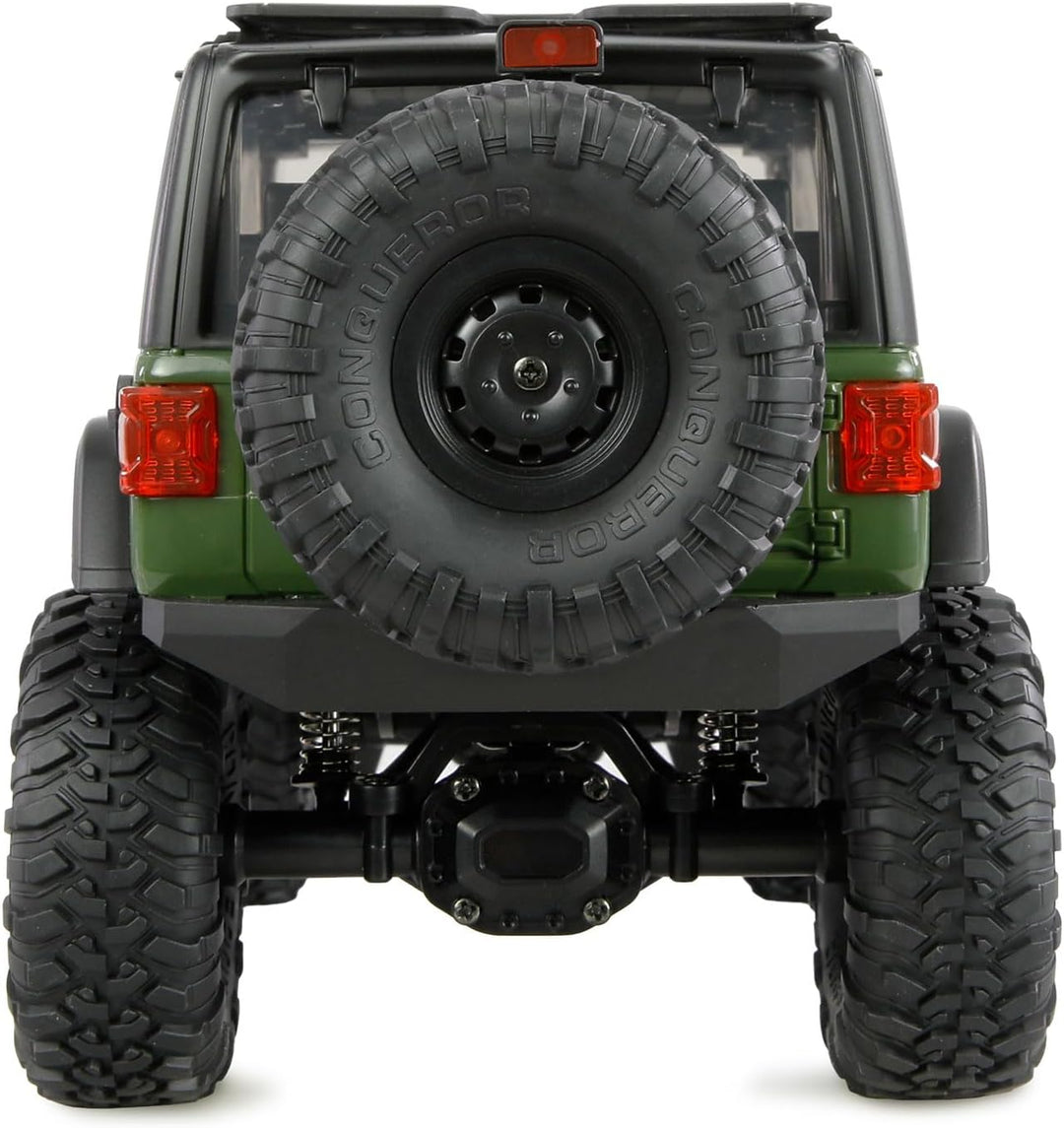 Amewi AMXRock Mini-Crosstrail Scale Crawler 4WD 1:16 RTR grün inkl. Fernsteuerung, Akku, Ladekabel