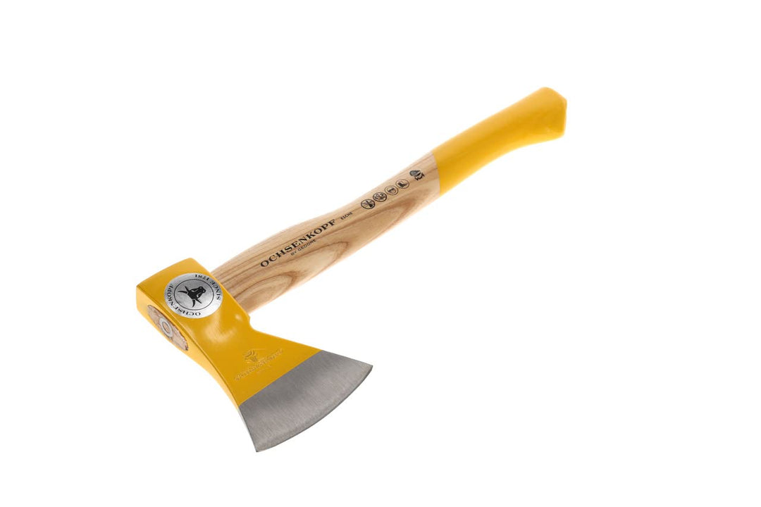Ochsenkopf Forstbeil, Polierte Schneide, Robustes Eschenholz, 38 cm, 1,1 kg 800 g