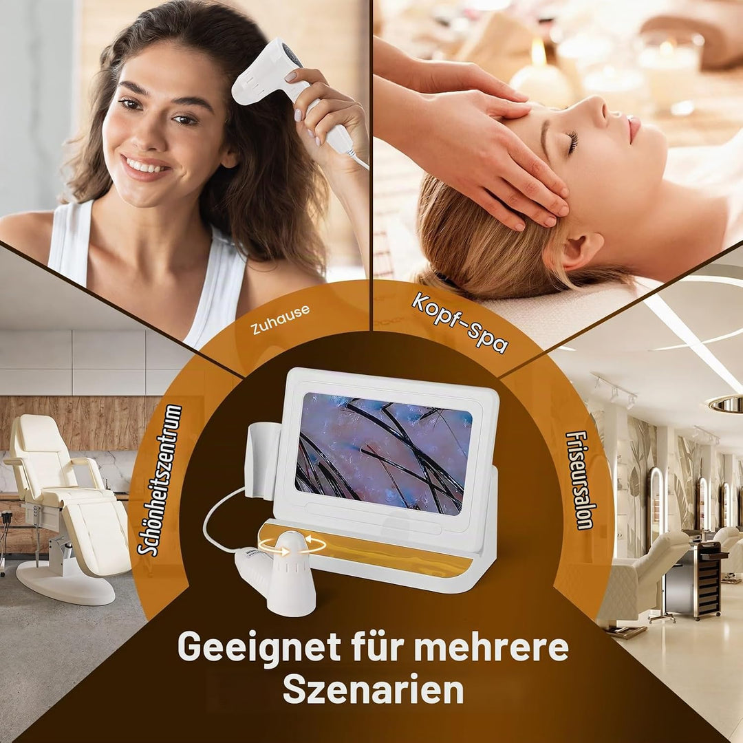 Skin Diagnosis Hair Analyzer, 11 Inch HD Screen Scalp Analysis Machine, Digital Hair Follicle Scalp