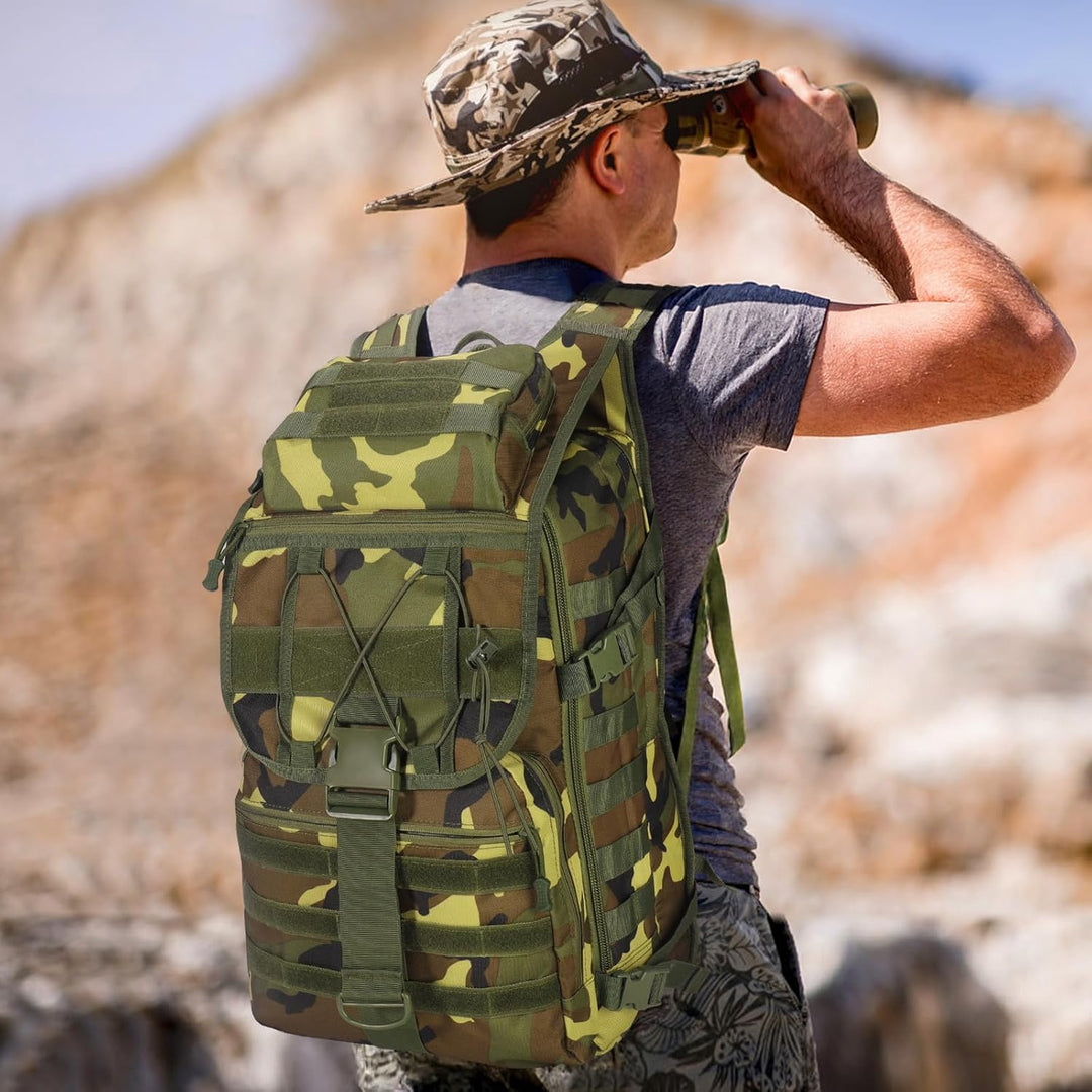SHANNA Militärrucksack 35L/50L Armee Rucksack Molle, Hohe Kapazität Trekkingrucksack Wanderrucksäcke