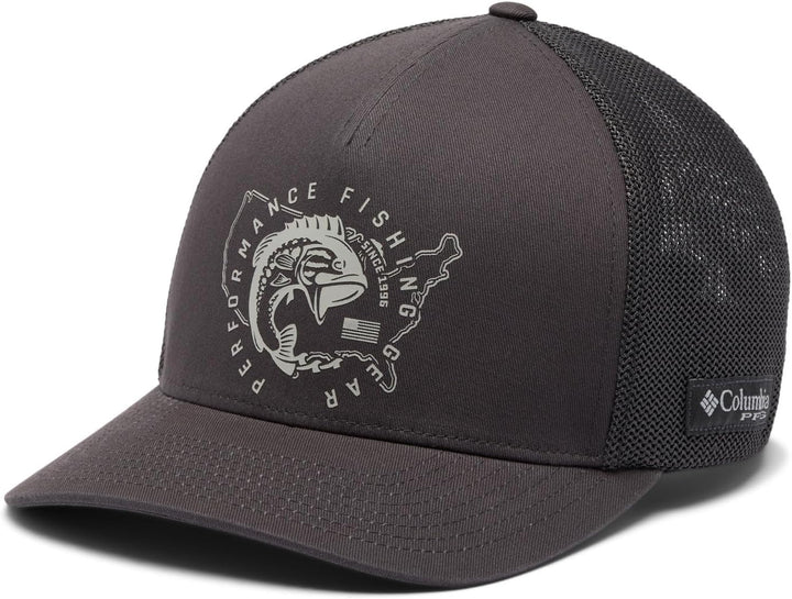 Columbia Unisex PFG Statetriot Mesh Ballkappe Cap S-M Shark/Pfg Pride USA, S-M Shark/Pfg Pride USA