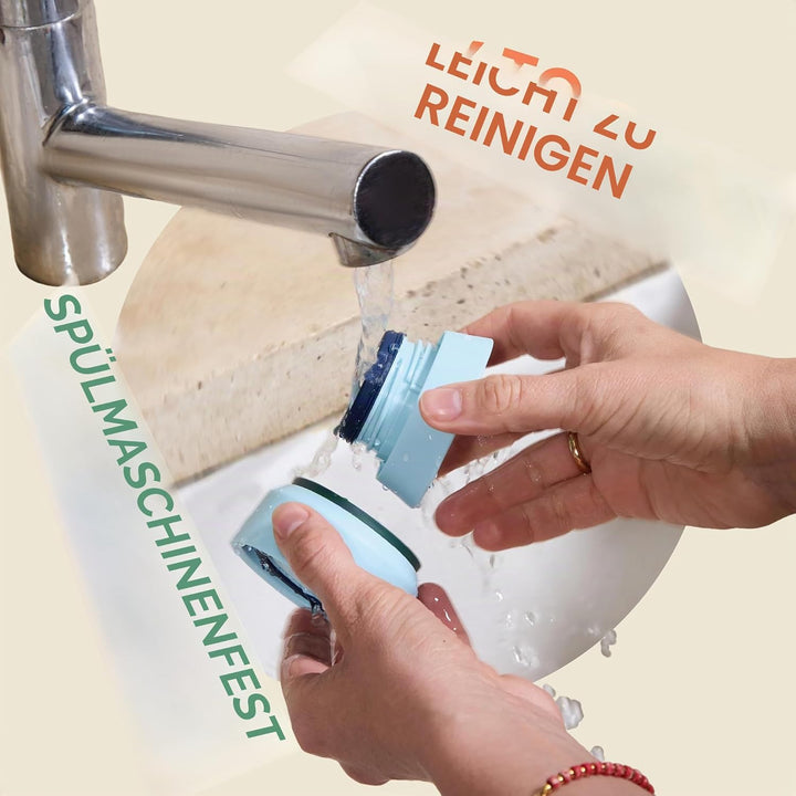 Ocean Bottle Brühflasche aus recyceltem Edelstahl, umweltfreundlich und wiederverwendbar, Ozeanblau,