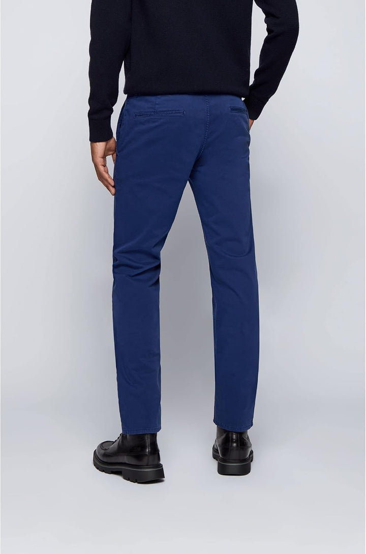 BOSS Herren Schino-Taber-1 D Tapered-Fit Chino aus überfärbtem Baumwoll-Satin mit Elasthan-Anteil 29
