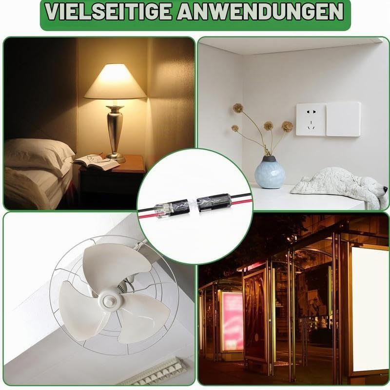 BMT xms Kabelverbinder 2-Polig, 18-22AWG Draht-Schnellspleiss-Steckverbinder, 2-Polig Kabel Steckver