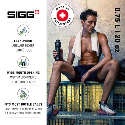 SIGG - Alu Sport Trinkflasche - WMB Sports - Mit 3-Stufen-Sportverschluss - Klimaneutral Zertifizier