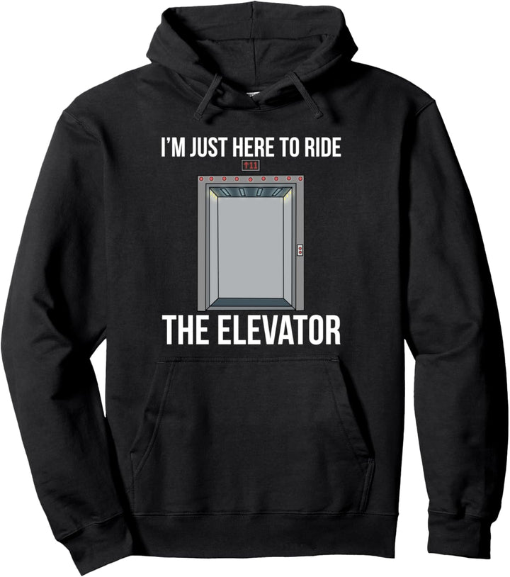 Aufzugsmechaniker Ride The Elevator Technician Pullover Hoodie