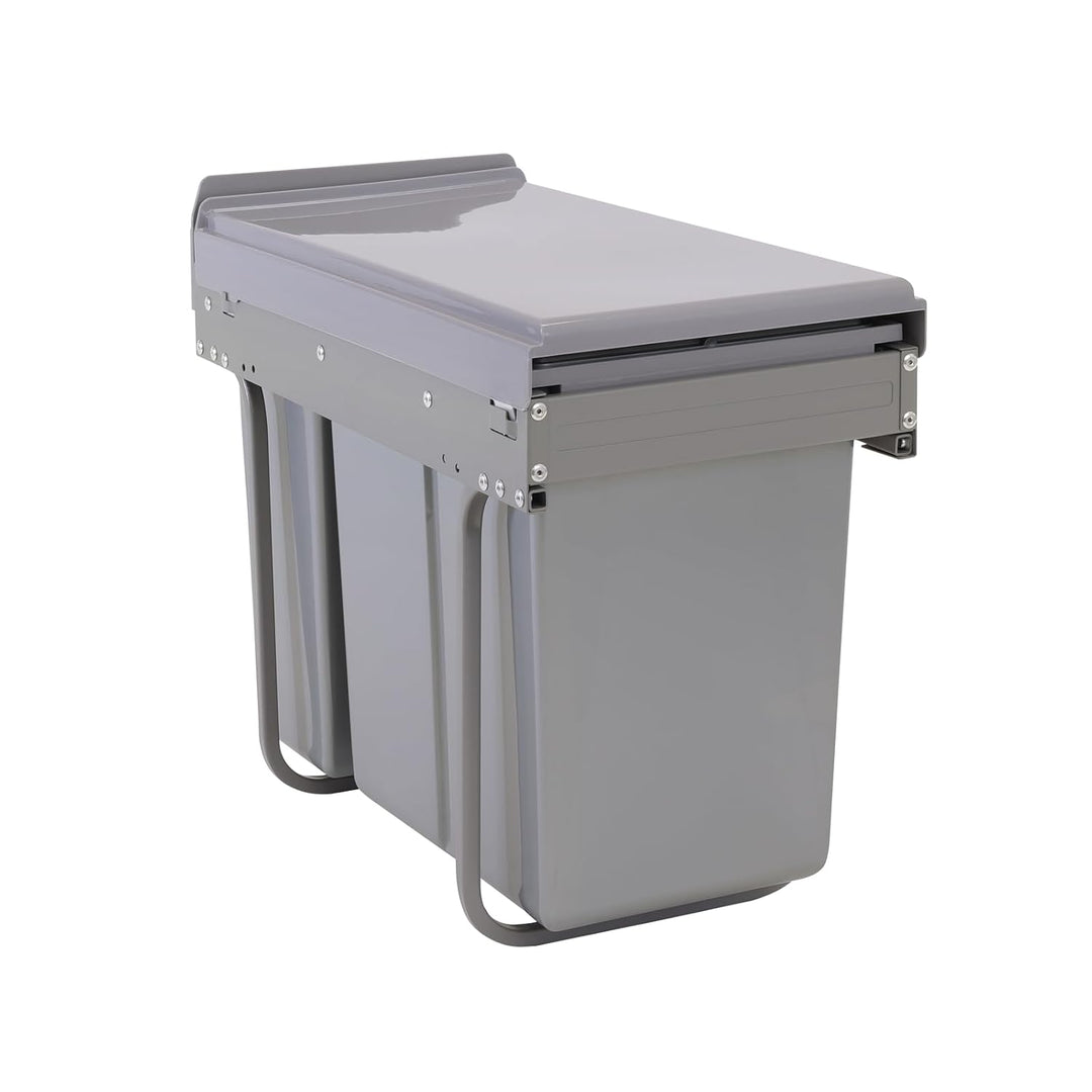 SVITA EMCombo30 Einbaumülleimer 30L (10L+20L) 2 Fächer mit Deckel Mülltrennsystem 2fach Küche Unters