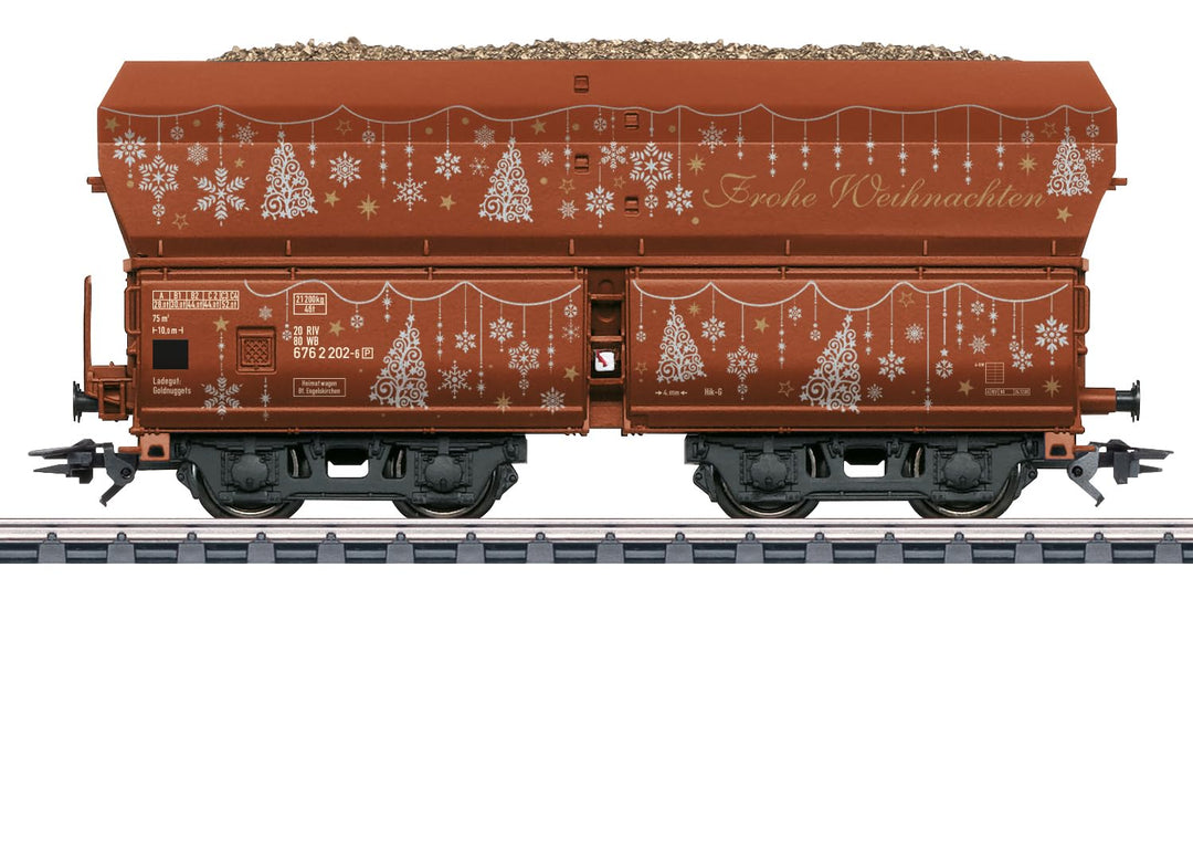 Märklin H0 48426 Weihnachtswagen 2026 – Selbstentladewagen Fad 155 mit Goldnuggets-Ladegut, limitier