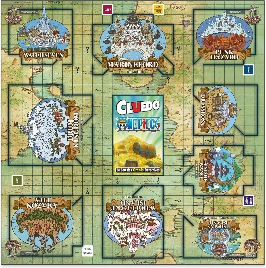 Winning Moves - CLUEDO ONE Piece - Gesellschaftsspiel - Brettspiel - Französische Version