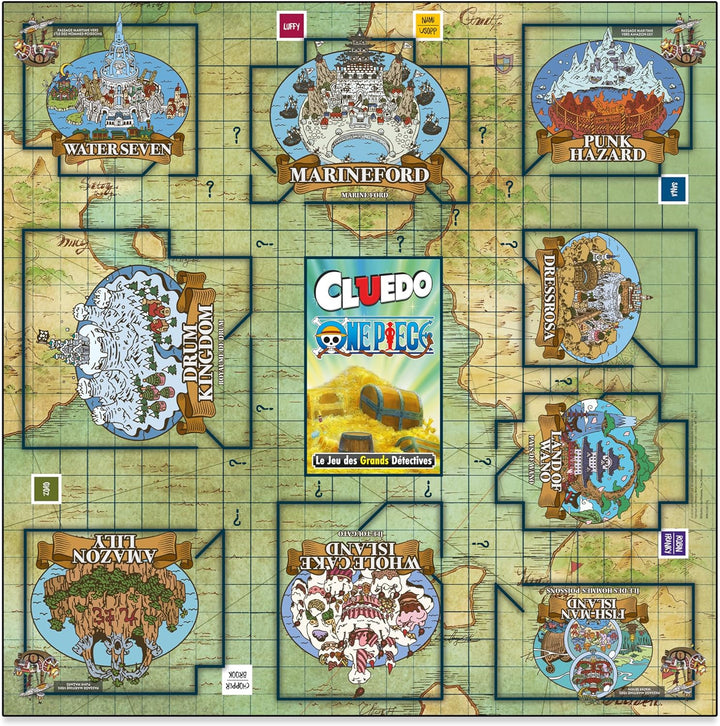 Winning Moves - CLUEDO ONE Piece - Gesellschaftsspiel - Brettspiel - Französische Version