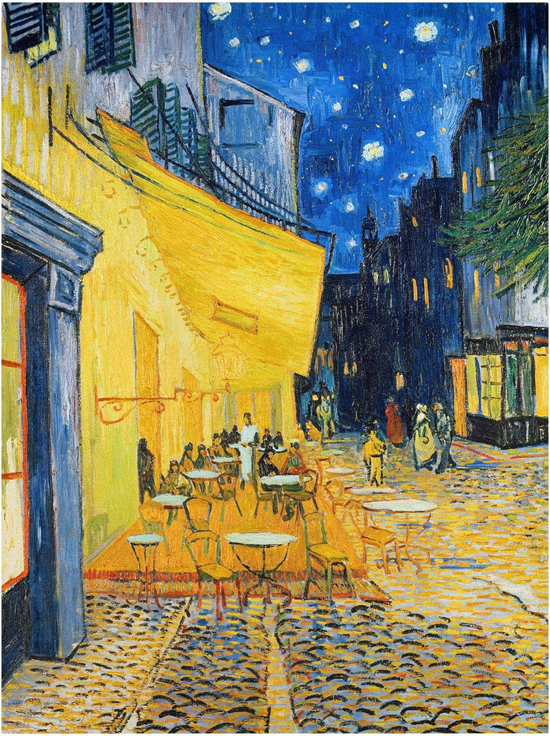 Bilderwelten Leinwandbild div. Künstler V. v. Gogh Café-Terrasse am Abend in Arles 80 x 60cm 80cm x