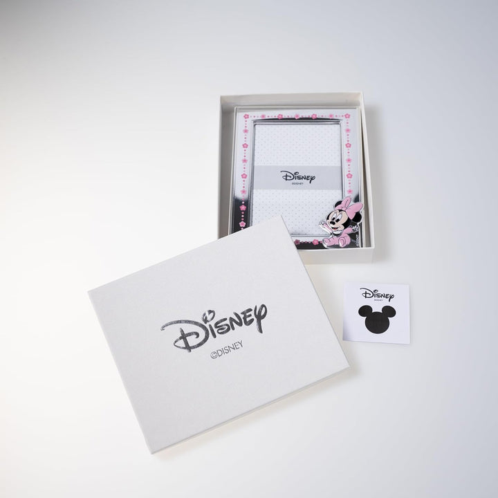 VALENTI & CO. Disney Baby - Minnie - Bilderrahmen in Silber für Kinder, Geschenkidee für Taufe, Gebu