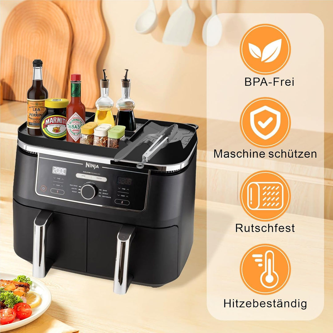 Ninja Heissluftfritteuse Zubehör für Ninja AF400EU AF500EU AF451EU 9,5L-10,4L, Airfryer Zubehör Aufb