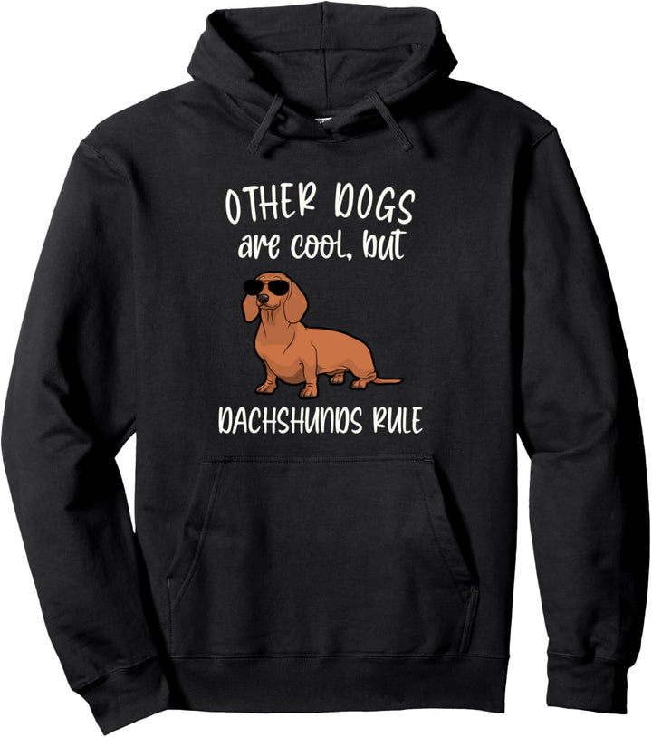 Niedliche Dackel regieren Lustige Dackel-Mutter Doxie Dad Pullover Hoodie