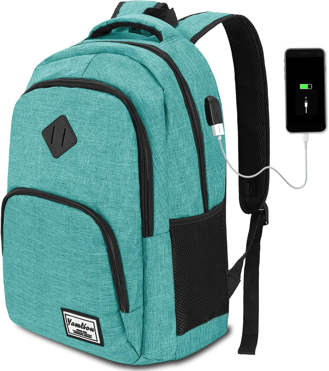 YAMTION Rucksack Schule,Schulrucksack Mädchen und Jungen Schultasche schulranze für Reisen Studium S
