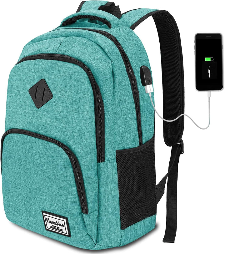 YAMTION Rucksack Schule,Schulrucksack Mädchen und Jungen Schultasche schulranze für Reisen Studium S