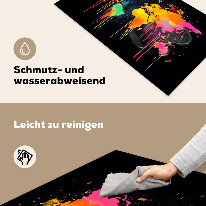 Herdabdeckplatte 90x52 cm Einteilig Induktionsmatte Küche Abdeckung Ceranfeld Herd Abdeckplatte Deko