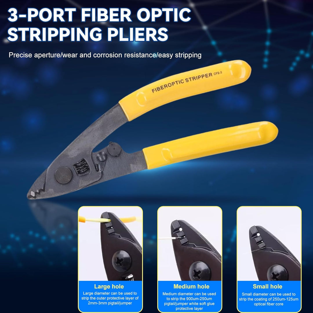 Glasfaser Werkzeug Set, 15 in 1 FTTH Tool kit FTTH Glasfaser Tool Kit Faseroptik FTTH Tool Kit Faser