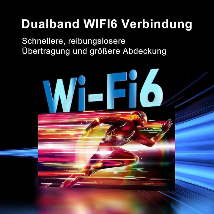 HY320 Mini Beamer Android 11，1080P Projector WIFI6 BT5.0 Heimkino Beamer, 12000Lumen FHD 4K Unterstü