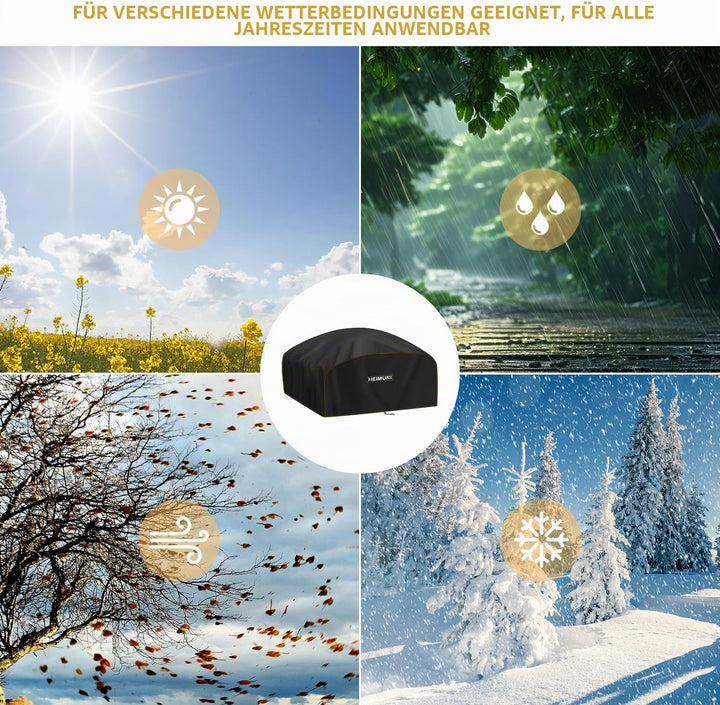 Grill Abdeckhaube 84x60x32cm Grillabdeckung Wetterfest für Weber Q200/Q220/Q240/Q2000 Serie, Grill S