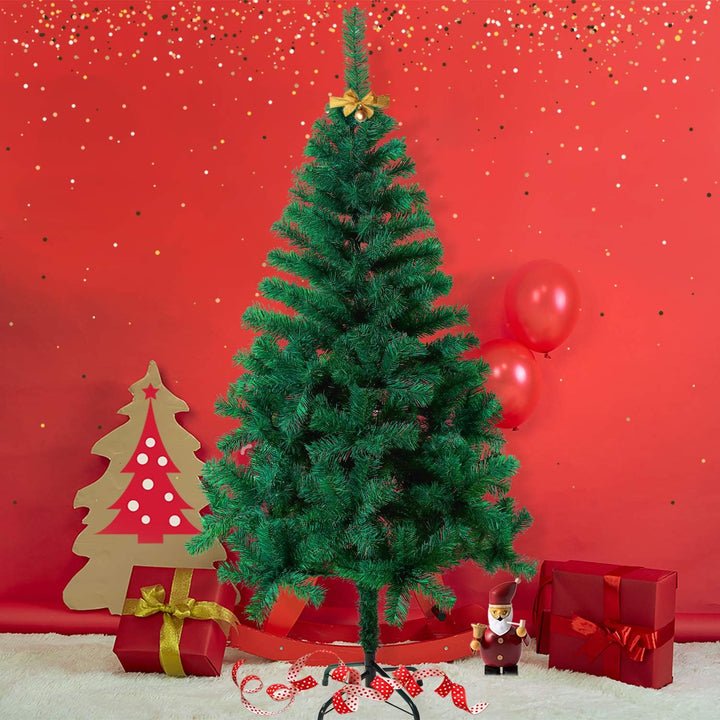 HENGMEI 180cm PVC Weihnachtsbaum Tannenbaum Christbaum Grün künstlicher mit Metallständer ca. 500 Sp