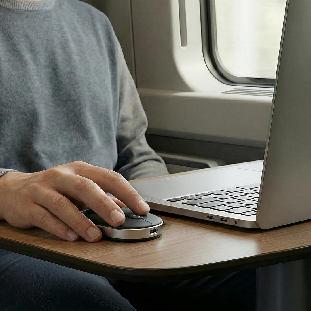 CSL - Wireless Maus mini Format – kabellos Bluetooth/Funk 2,4 GHz – Koppelung mit Zwei Geräten zugle
