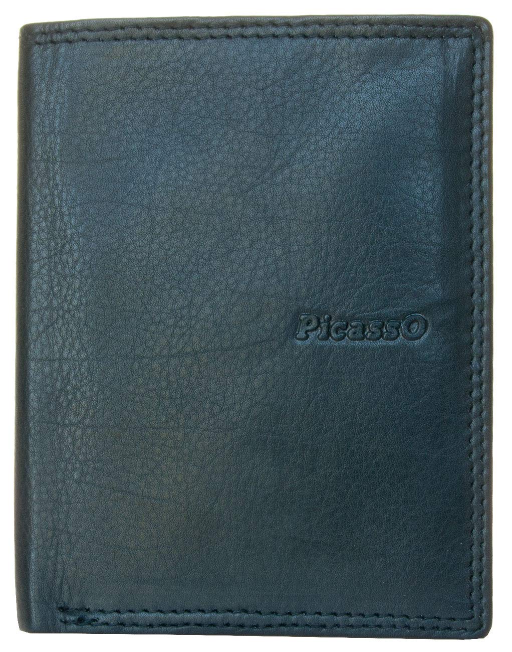 RFID-Geldbörse Picasso aus weichem Echtleder, Schwarz