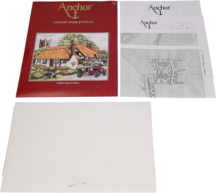 Anchor Kreuzstich-Set, 100% Baumwolle, Mehrfarbig, 21x29cm