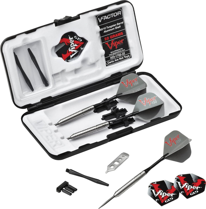 Viper V-Factor 90% Wolframstahlspitze mit Aufbewahrungs- / Reisetasche 22 Gramm, 22 Gramm