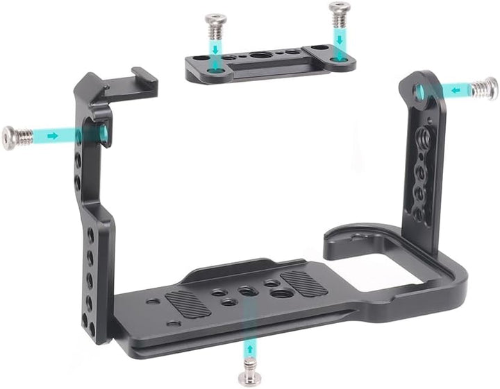 Hersmay FX30 Cage, FX3 Camera Cage Rig für Sony FX3 FX30 Zubehör Schnellwechselplatte für Arca-Swiss