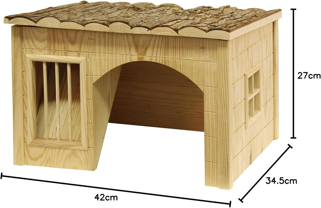 Kerbl Häuschen mit Heuraufe, 43 x 34,5 x 27 cm 42 x 34,5 x 27 cm, 42 x 34,5 x 27 cm