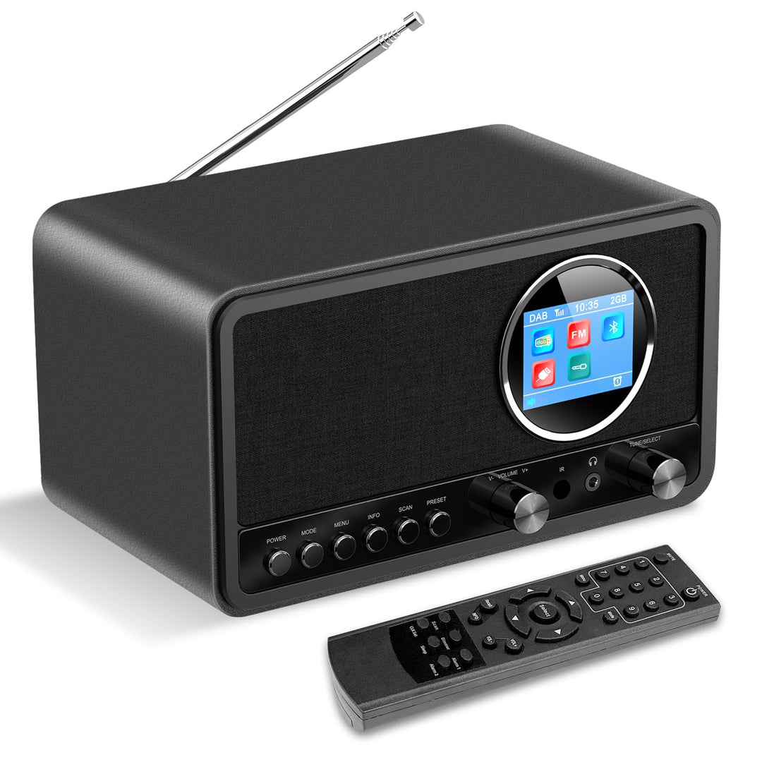 DAB+/FM Radio mit Bluetooth, Digital Radio Küchenradio DAB Plus Radio mit Fernbedienung Küchenradio
