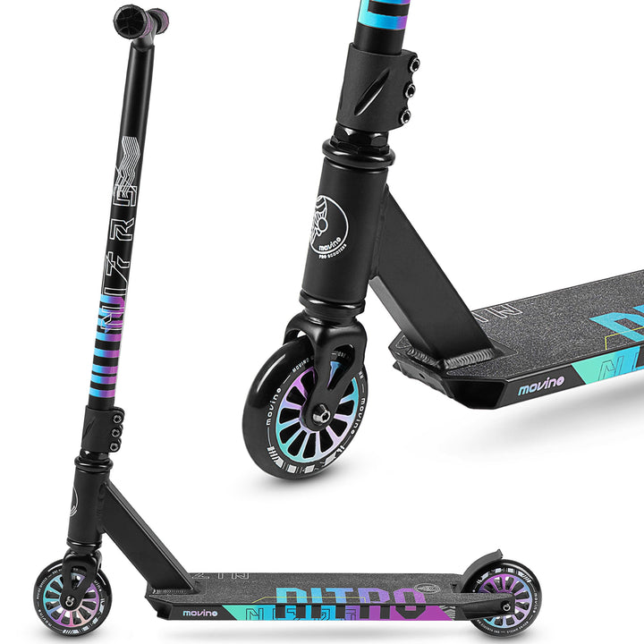 Movino Nitro Stunt Scooter Roller Professioneller Freestyle Trick Scooter für Jugendliche & Erwachse