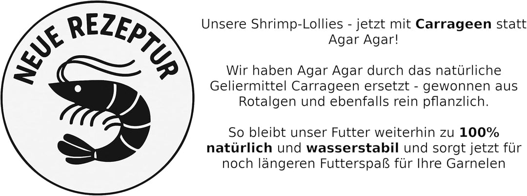 Shrimp-Lollies Power (50er-Pack), Futter für Garnelen, Shrimp Sticks Lolly