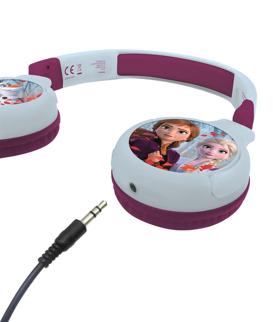 Lexibook - Disney Die Eiskönigin - 2-in-1-Bluetooth-Kopfhörer für Kinder, Stereo Wireless Wired, Kin