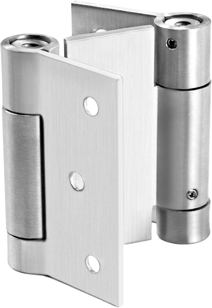 QWORK® Pendeltürband Türscharnier, 304 Edelstahl Scharniere für Pendeltür und Schwingtür für Cafe, S
