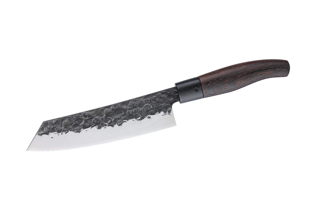 Miyazaki Santoku bocho Okii - Wenge,handgeschmiedet- 7” Santoku Messer, Miyazaki Santoku bocho Okii