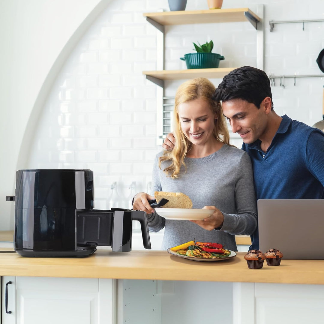 Rosmarino 5L Infinity Vision XL - Die ultimative Heissluftfritteuse Airfryer mit Fenster, LED-Anzeig