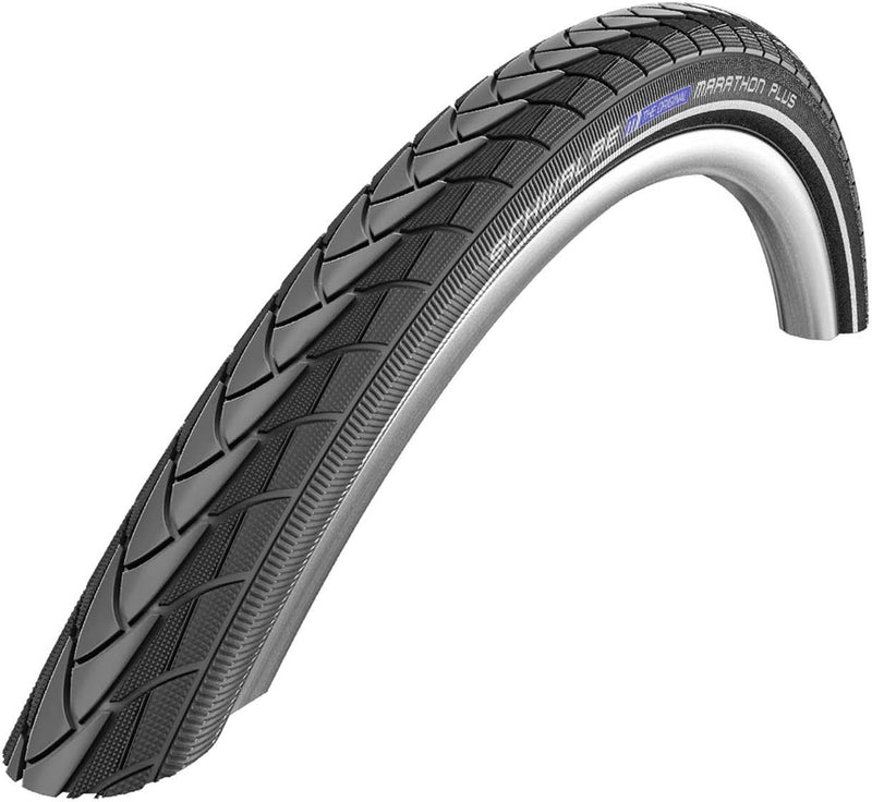 Schwalbe - Marathon Plus Reflex – Trekkingreifen mit Reflexstreifen für Fahrräder. 28 x 1.1 Zoll, 28