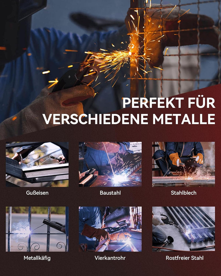 ARCCAPTAIN ARC 200 Schweissgerät: 200A IGBT DC Schweissgerät mit LED-Anzeige, Synergetische Steuerun